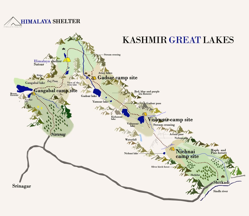 kashmir great lake map