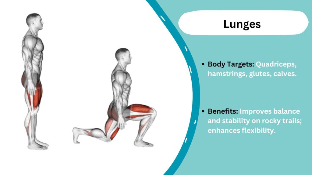 lunges exercise for a himalayan trek