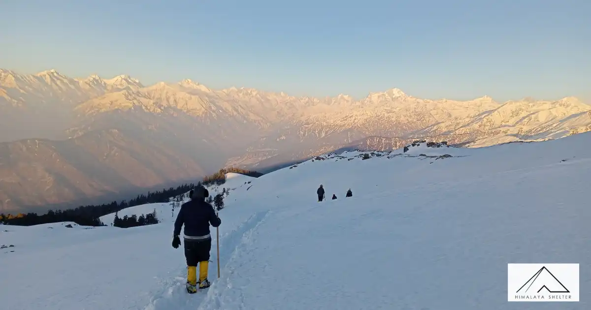 Scenic View From Kedarkantha Trek