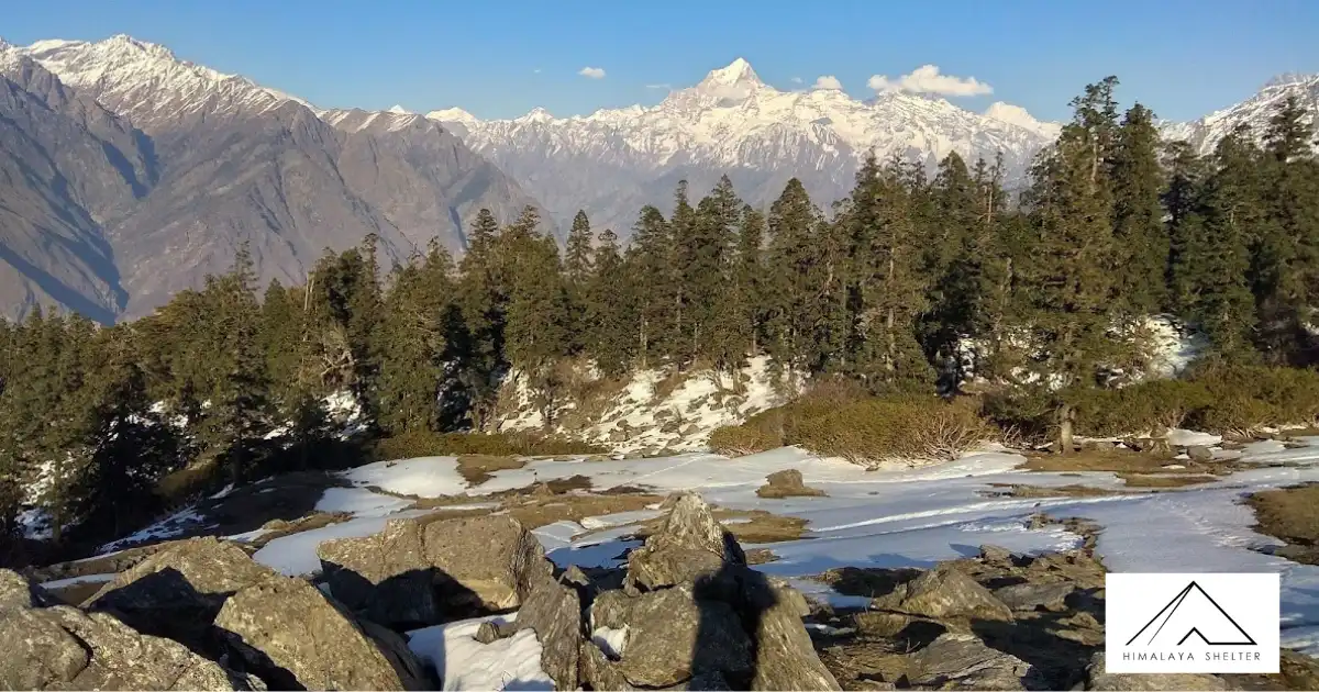 View Of Mountain Peaks From Pangarchulla