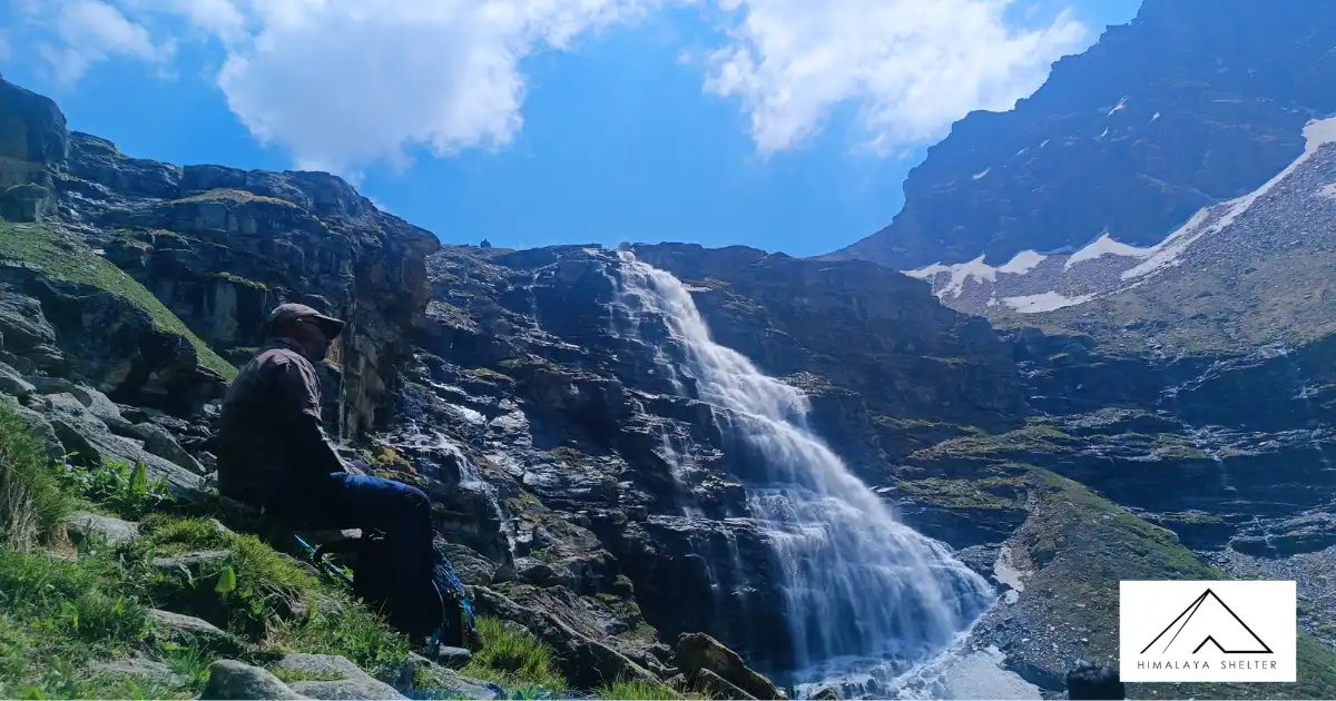 Trekker At Rupin Pass