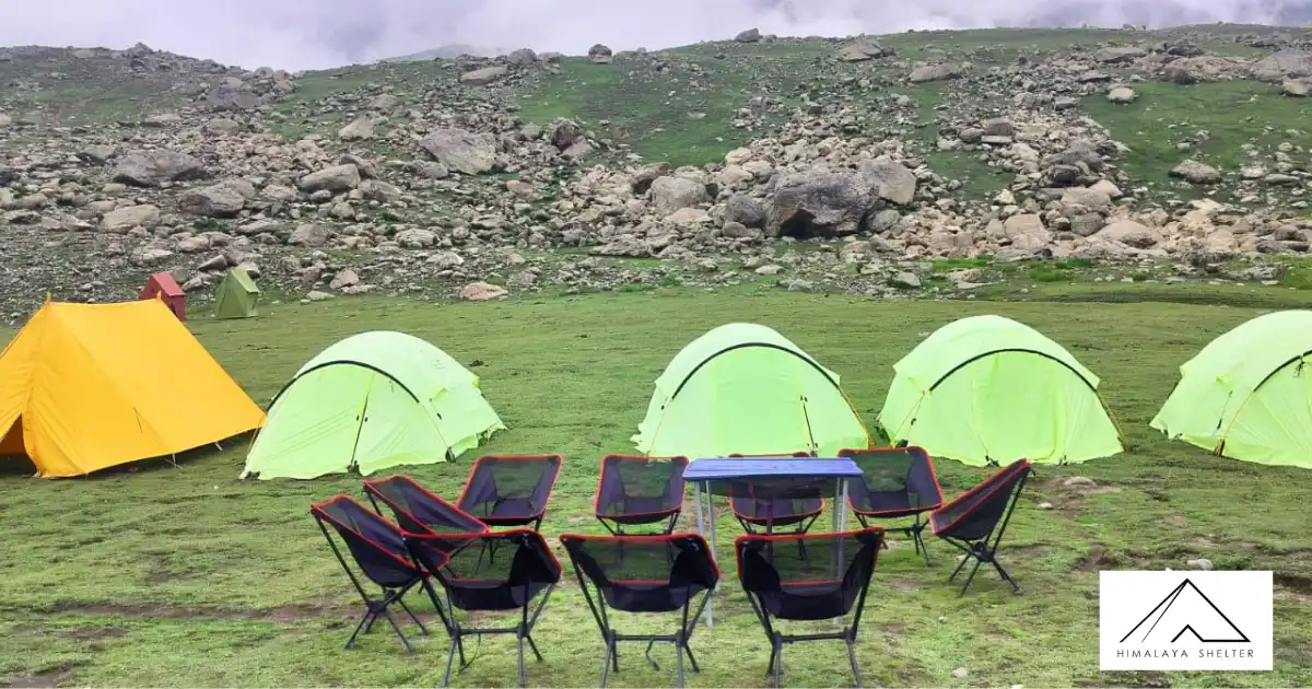 Properly Managed Campsite Of Himalaya Shelter