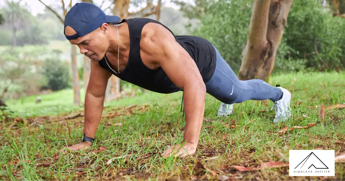 Man Doing Push-Ups