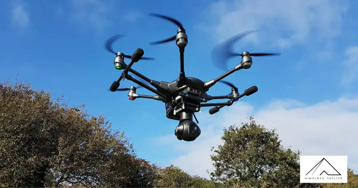 Drone Used To Record Aerial Videos