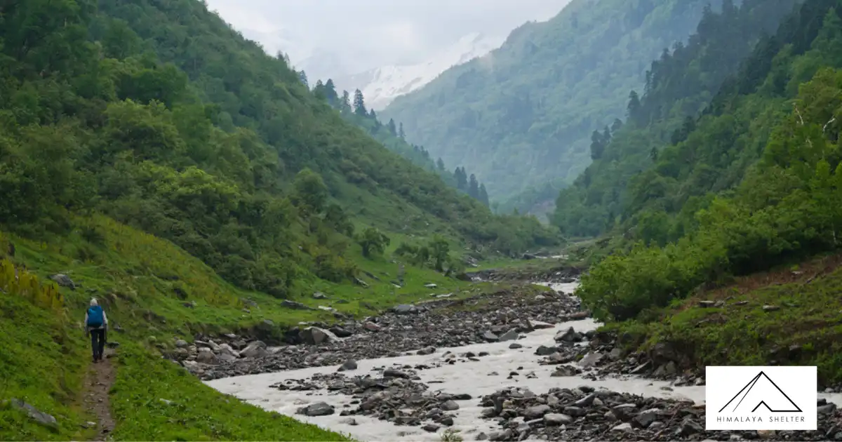 Local Guide Following The Trail