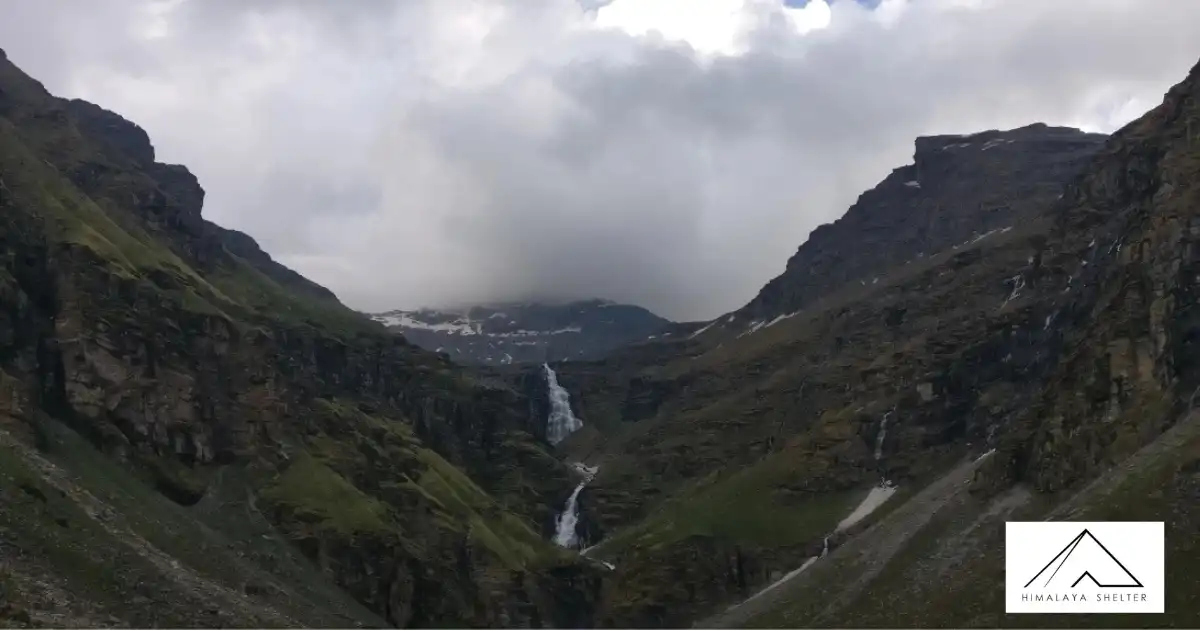Waterfall View On Kuari Pass Trek