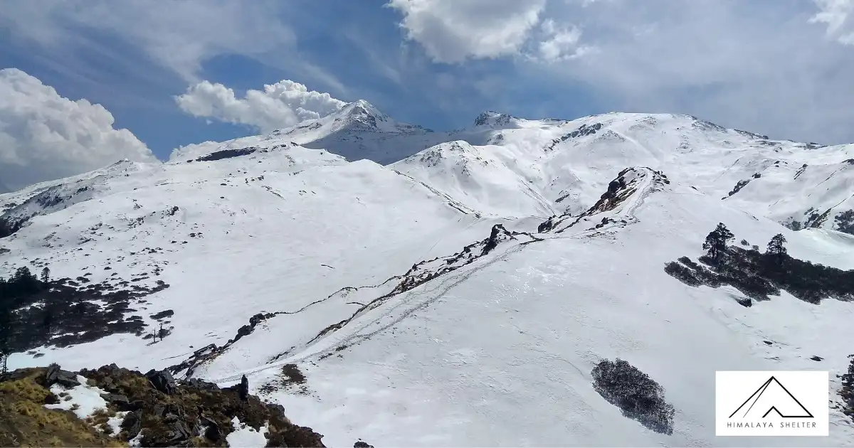 Mountain Peak On Bedni Ali Bugyal Trek