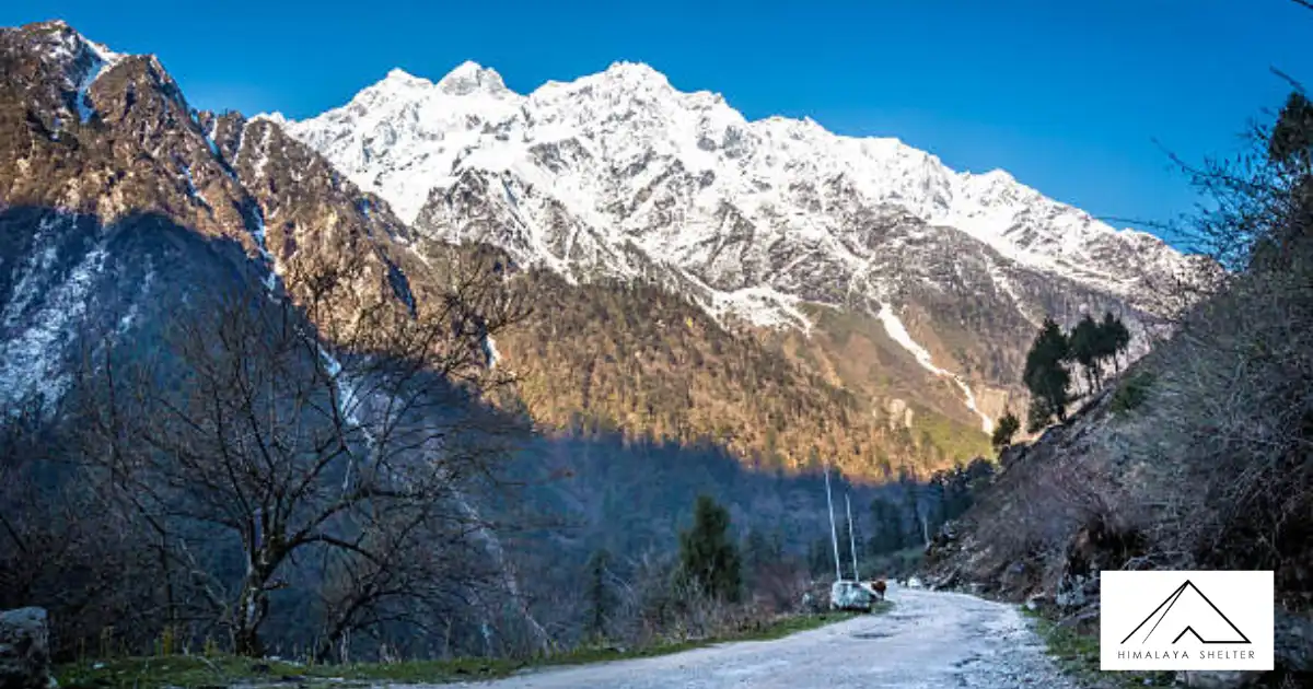 Beautiful View Of High Mountain Peaks