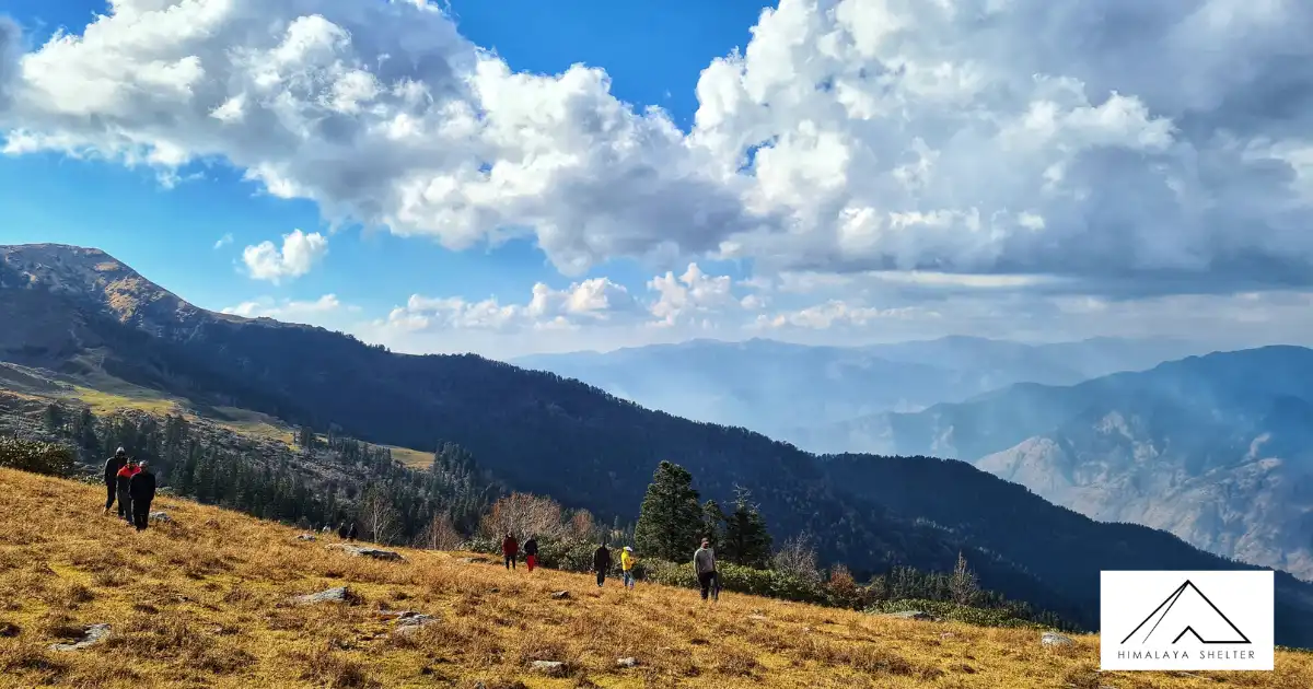 Trekkers At Phulara Ridge Trek