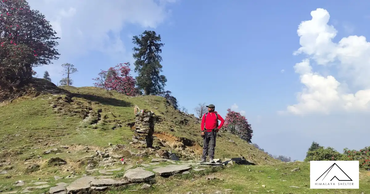 Trekker On Ranthan Kharak Trek