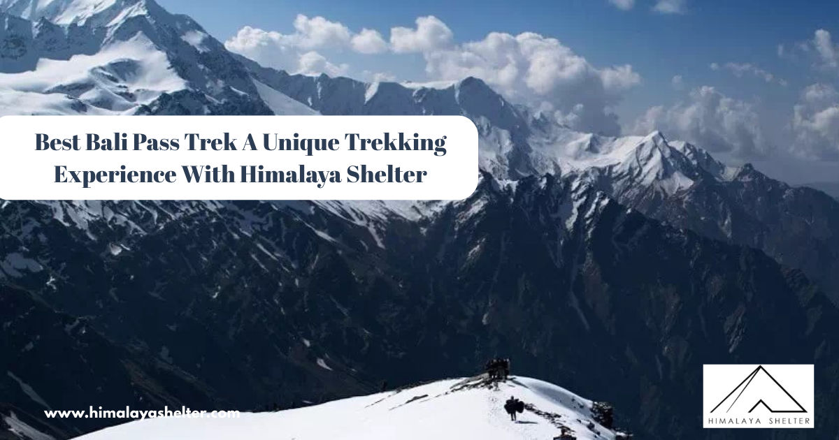 Best Bali Pass Trek A Unique Trekking Experience With Himalaya Shelter