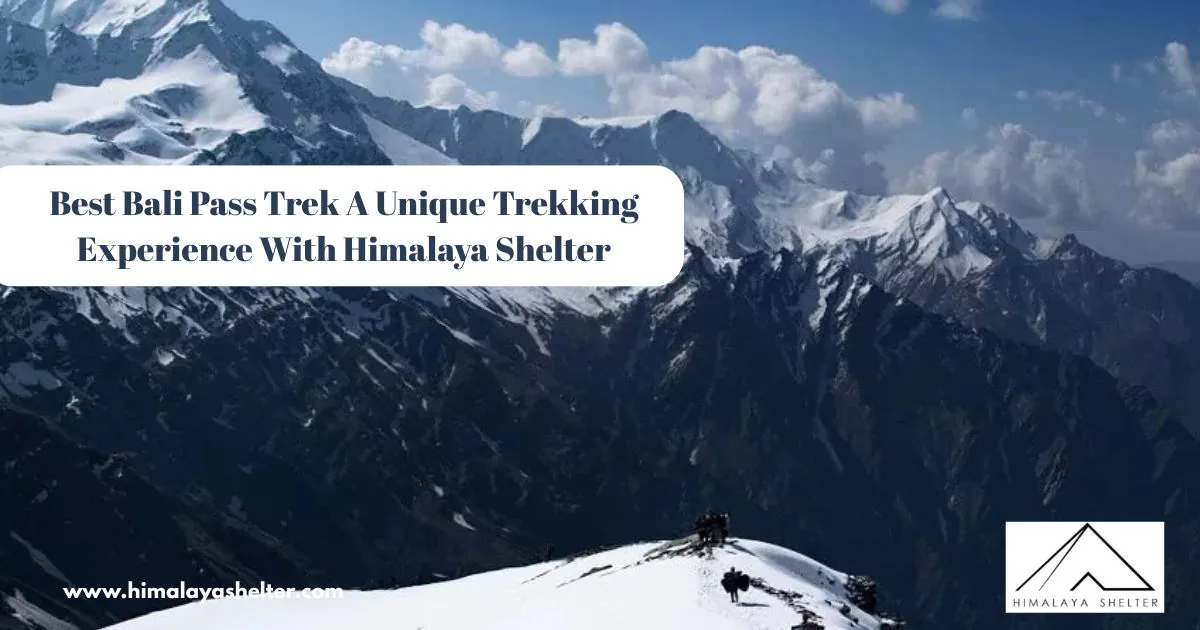 Best Bali Pass Trek A Unique Trekking Experience With Himalaya Shelter