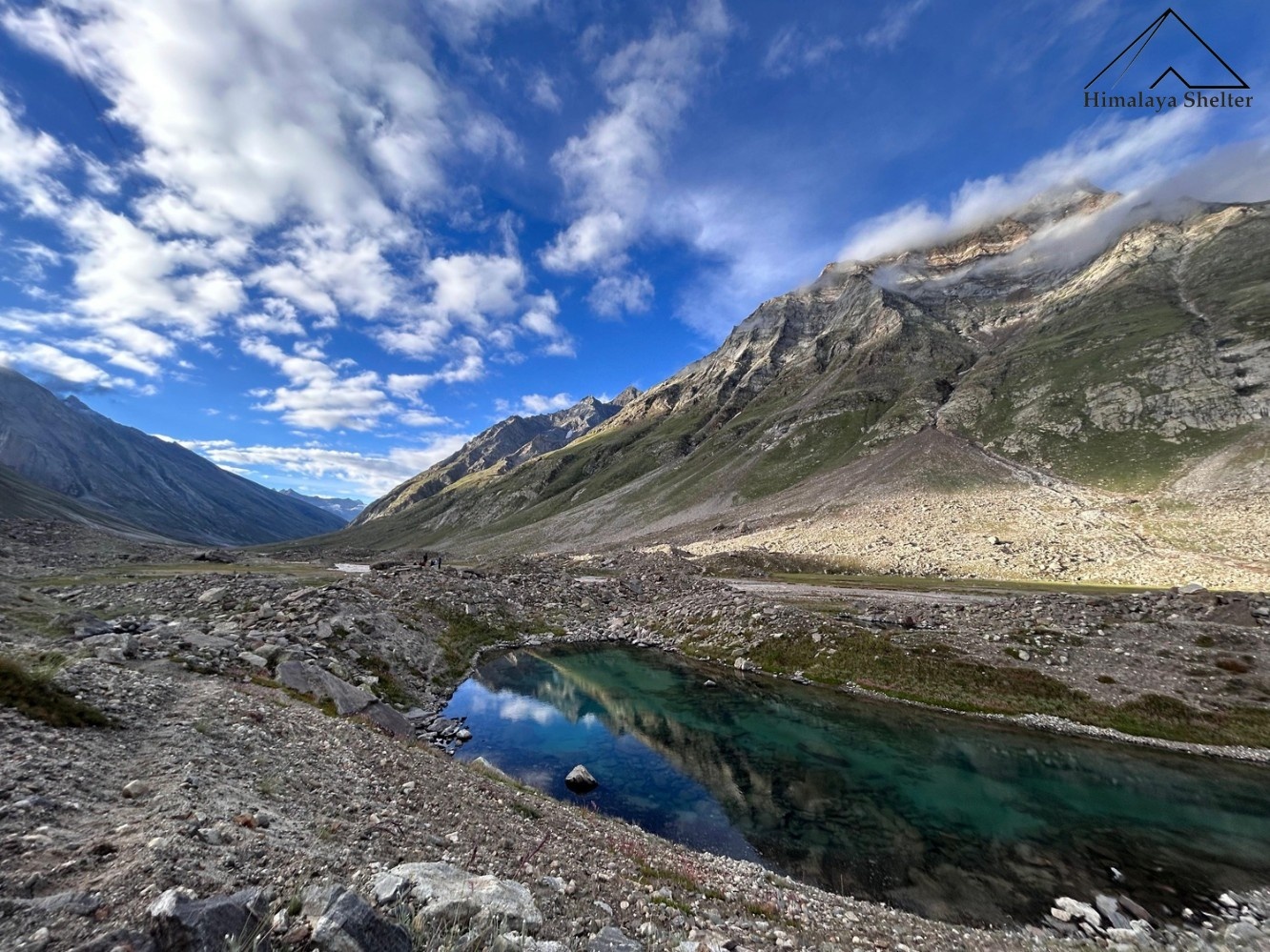 lake in hampta pass trek