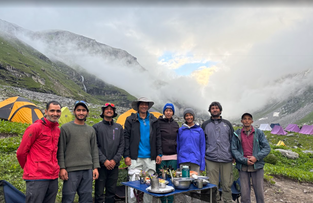 campsite 2 of hampta pass trek