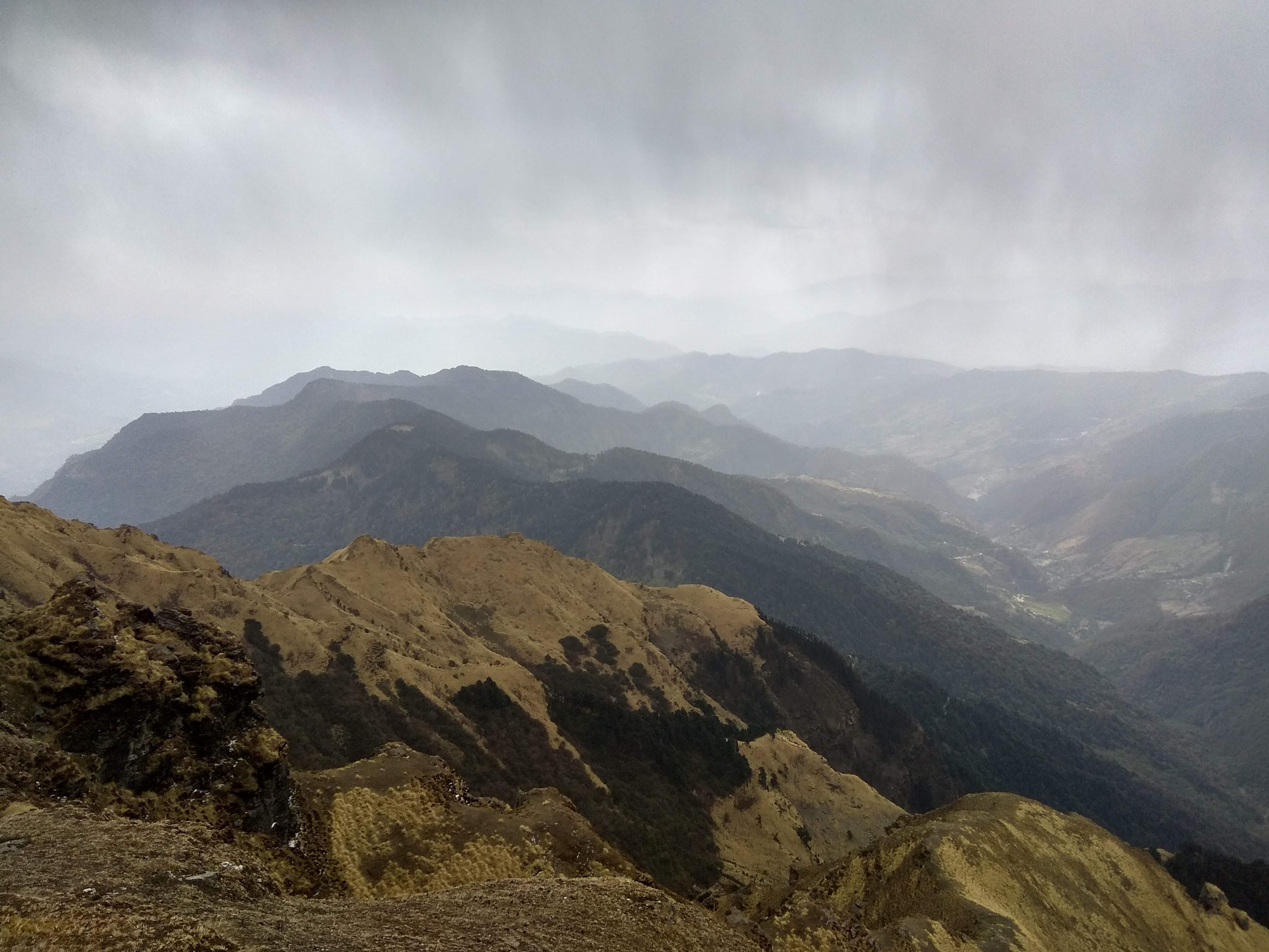landscape of chopta tungnath trek