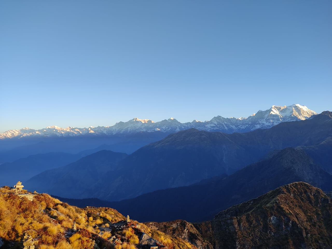 views from Chandrashila Peak