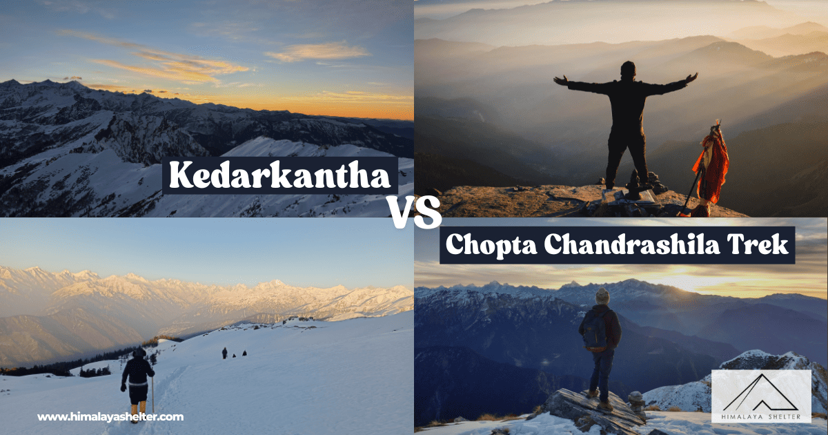 Kedarkantha vs Chopta Chandrashila Trek