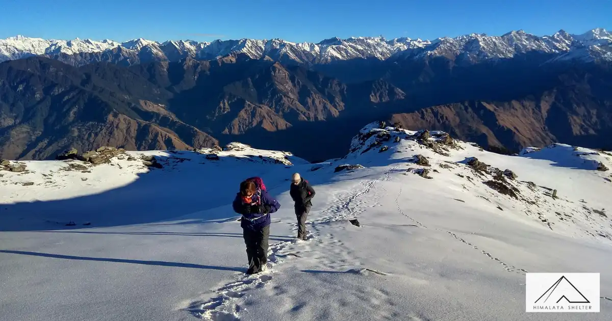 Snow Trails On Kedarkantha Trek 