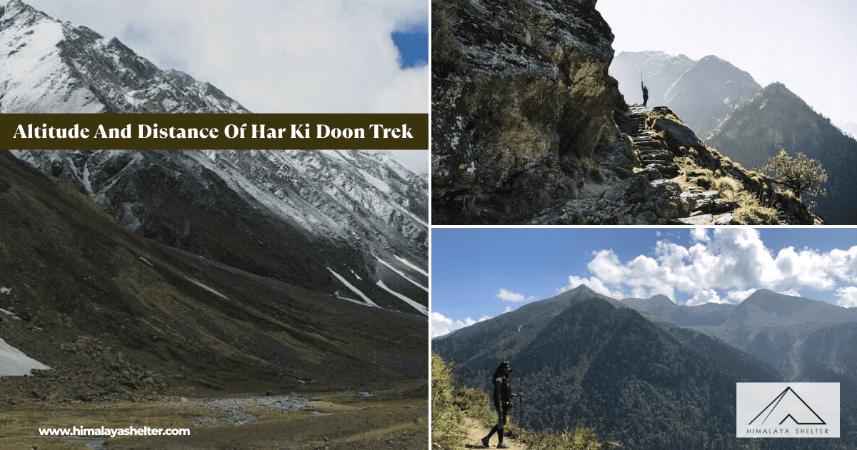 Altitude and Distance of Har ki Doon Trek