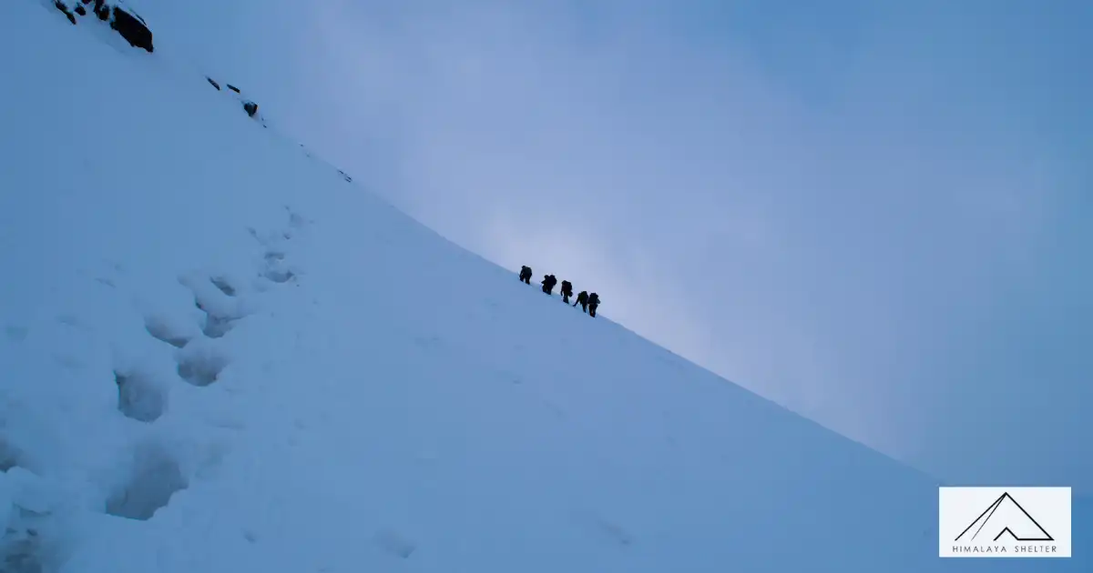 Trekkers In Bali Pass 