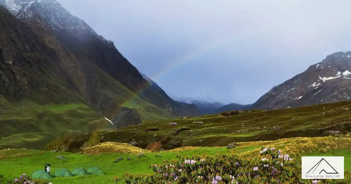 Rainbow At Thanga On Bali Pass Route
