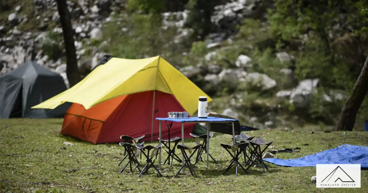 Separate Dining Area At Himalaya Shelter Campsite