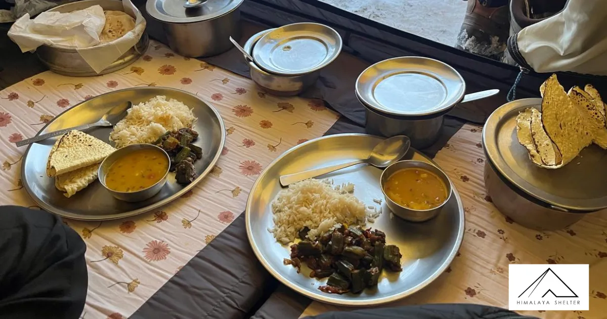 Food And Utensils Used By Himalaya Shelter