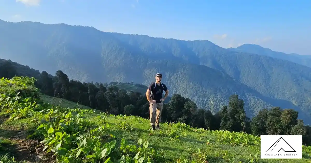 Trekker At Nag Tibba