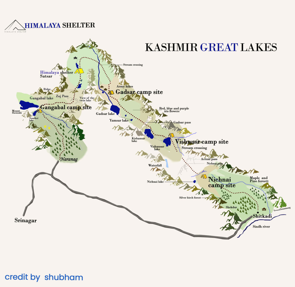 kashmir great lake map