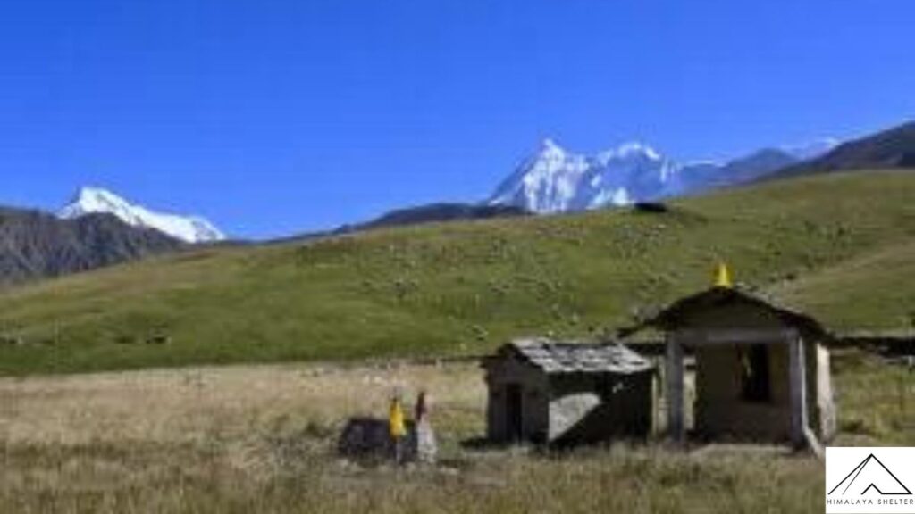 bedni bugyal with a small temple