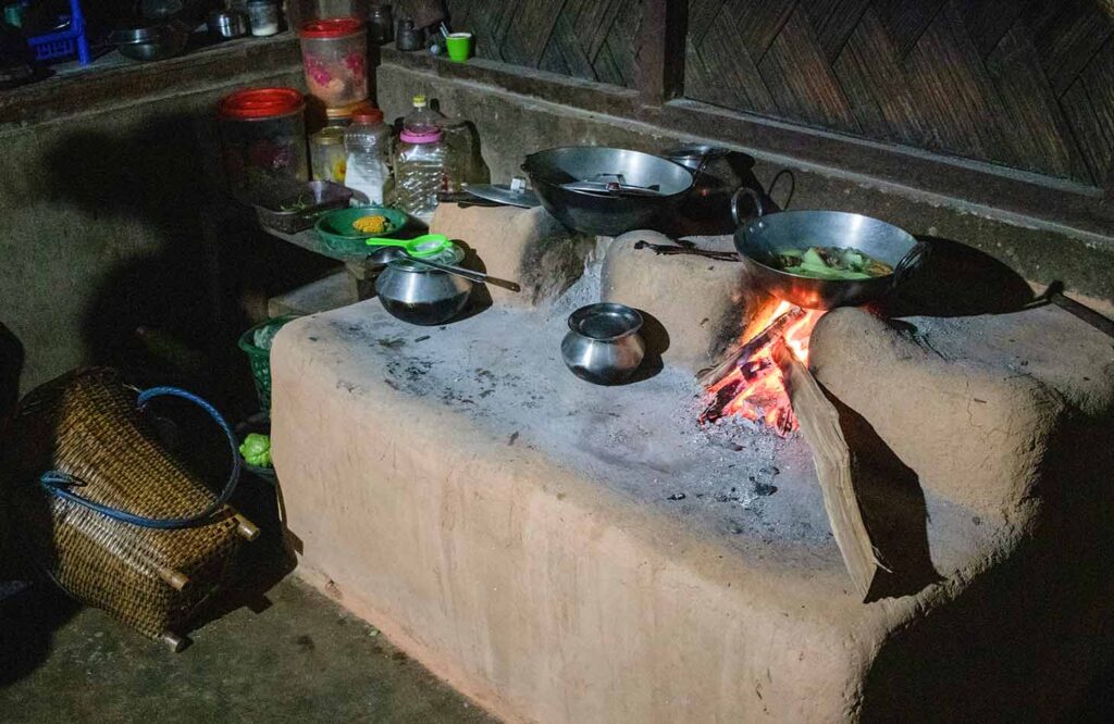 Traditional kitchen of villagers living in Garhwal Himalayas