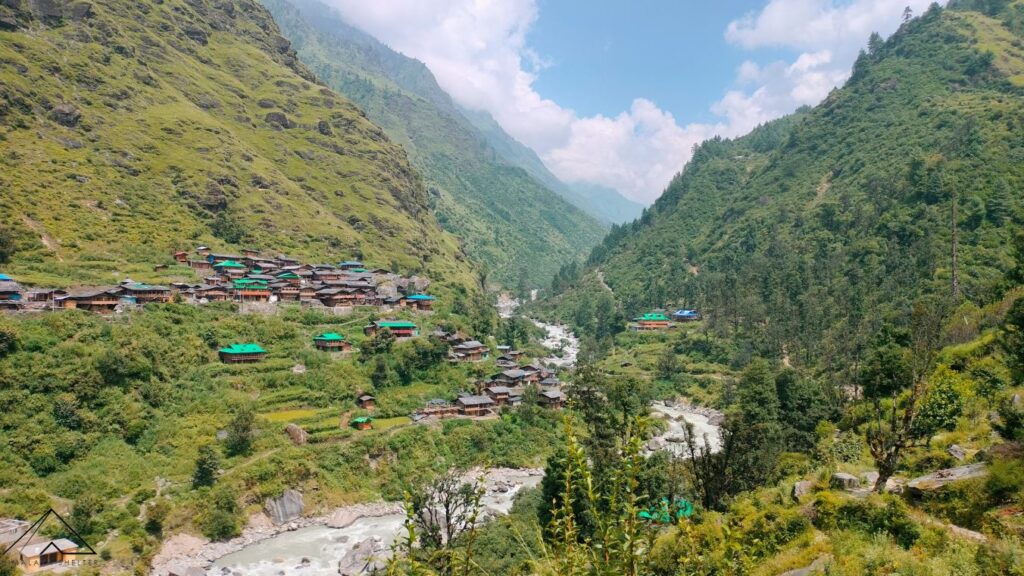 Amazingly beautiful Gangad Village during the spring with lush greenery