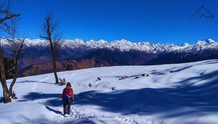 Reaching the Sankri base camp to start the climbing