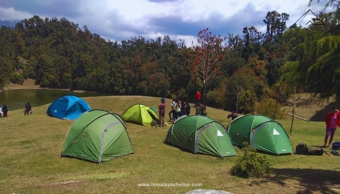 Campsite on Chopta Chandrashila Trek Guide by Himalaya Shelter