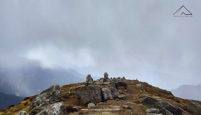 Peaks Visible from Chandrashila Peak by Himalayan Shelter